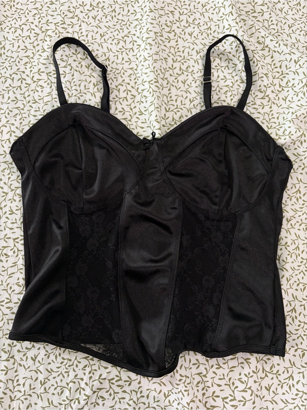 H&M Black Strapless Bustier Top